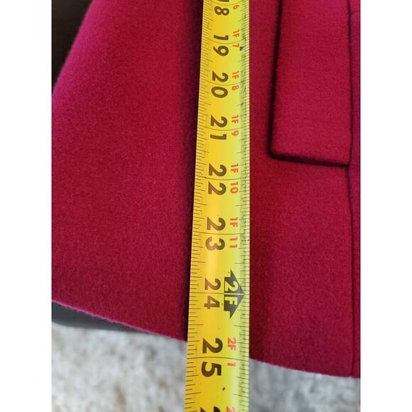 Style & Co. Women's Purple Polyester Double Breasted Buttons Front Fitted Coat M - Picture 10 of 12